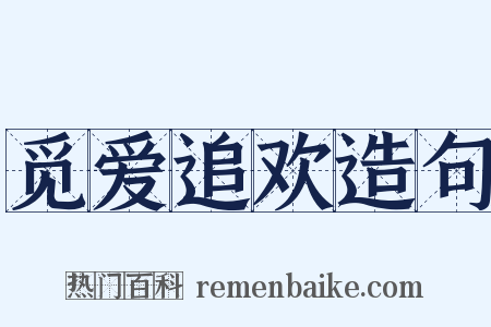 觅爱追欢造句是什么意思的图片
